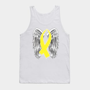 Winged Awareness Ribbon (Yellow) Tank Top